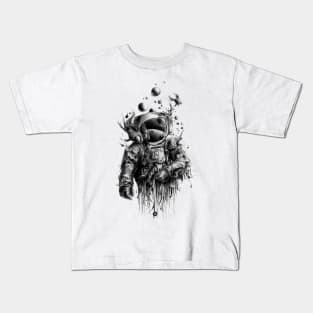 Ghost astronaut in the space Kids T-Shirt